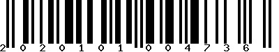 Code barre 2020101004736
