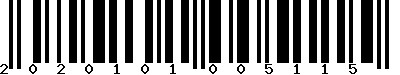 Code barre 2020101005115