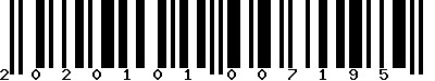 Code barre 2020101007195