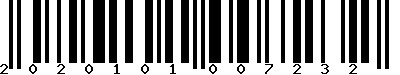 Code barre 2020101007232