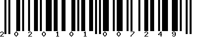 Code barre 2020101007249