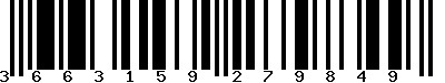 EAN-13 : 3663159279849 EAN-13 : 3663159279849