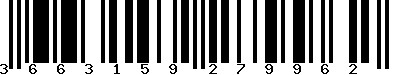 EAN-13 : 3663159279962 EAN-13 : 3663159279962
