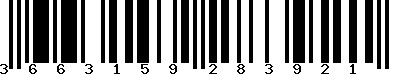 EAN-13 : 3663159283921 EAN-13 : 3663159283921