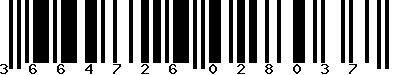 EAN-13 : 3664726028037 EAN-13 : 3664726028037