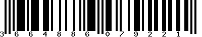 EAN-13 : 3664886079221 EAN-13 : 3664886079221