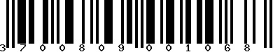 EAN-13 : 3700809001068 EAN-13 : 3700809001068