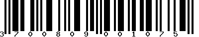 EAN-13 : 3700809001075 EAN-13 : 3700809001075