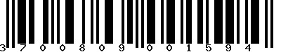 EAN-13 : 3700809001594 EAN-13 : 3700809001594