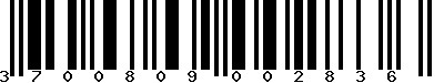 EAN-13 : 3700809002836 EAN-13 : 3700809002836
