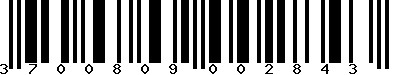 EAN-13 : 3700809002843 EAN-13 : 3700809002843