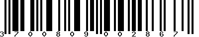 EAN-13 : 3700809002867 EAN-13 : 3700809002867