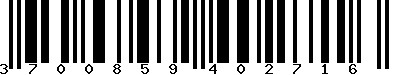 EAN-13 : 3700859402716 EAN-13 : 3700859402716