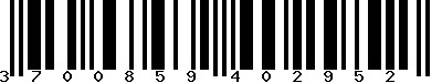 EAN-13 : 3700859402952 EAN-13 : 3700859402952