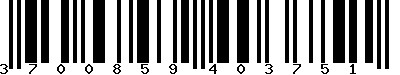 EAN-13 : 3700859403751 EAN-13 : 3700859403751