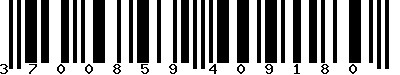 EAN-13 : 3700859409180 EAN-13 : 3700859409180