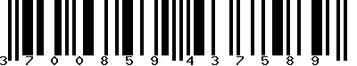 EAN-13 : 3700859437589 EAN-13 : 3700859437589