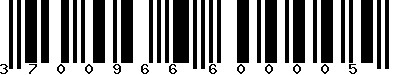 EAN-13 : 3700966600005 EAN-13 : 3700966600005