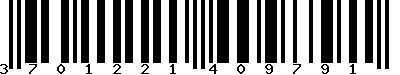 EAN-13 : 3701221409791 EAN-13 : 3701221409791