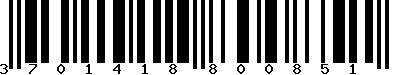 EAN-13 : 3701418800851 EAN-13 : 3701418800851