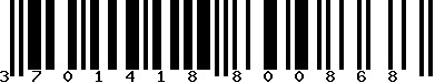 EAN-13 : 3701418800868 EAN-13 : 3701418800868