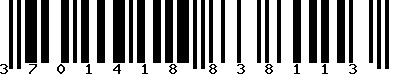 EAN-13 : 3701418838113 EAN-13 : 3701418838113