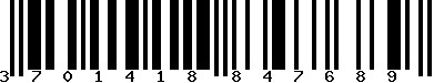 EAN-13 : 3701418847689 EAN-13 : 3701418847689
