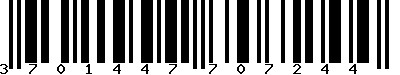EAN-13 : 3701447707244 EAN-13 : 3701447707244