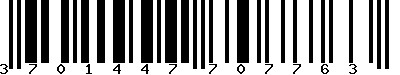 EAN-13 : 3701447707763 EAN-13 : 3701447707763