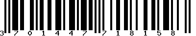 EAN-13 : 3701447718158 EAN-13 : 3701447718158
