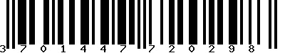 EAN-13 : 3701447720298 EAN-13 : 3701447720298