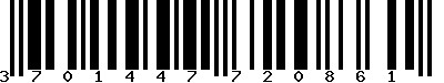 EAN-13 : 3701447720861 EAN-13 : 3701447720861