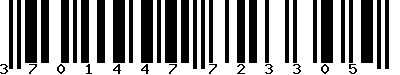 EAN-13 : 3701447723305 EAN-13 : 3701447723305