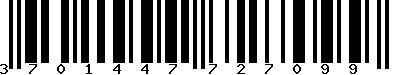 EAN-13 : 3701447727099 EAN-13 : 3701447727099