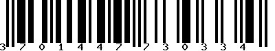 EAN-13 : 3701447730334 EAN-13 : 3701447730334