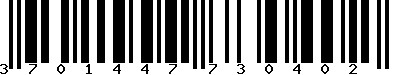 EAN-13 : 3701447730402 EAN-13 : 3701447730402