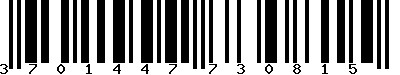 EAN-13 : 3701447730815 EAN-13 : 3701447730815