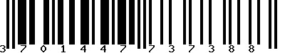 EAN-13 : 3701447737388 EAN-13 : 3701447737388