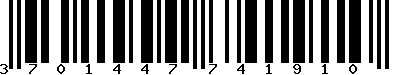 EAN-13 : 3701447741910 EAN-13 : 3701447741910