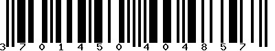 EAN-13 : 3701450404857 EAN-13 : 3701450404857