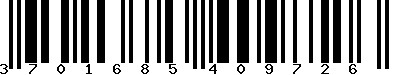 EAN-13 : 3701685409726 EAN-13 : 3701685409726