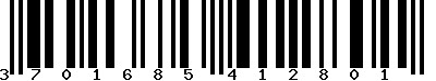 EAN-13 : 3701685412801 EAN-13 : 3701685412801