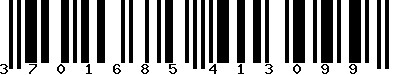 EAN-13 : 3701685413099 EAN-13 : 3701685413099