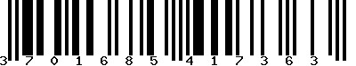 EAN-13 : 3701685417363 EAN-13 : 3701685417363