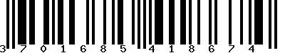 EAN-13 : 3701685418674 EAN-13 : 3701685418674