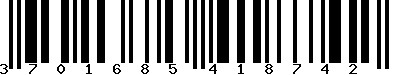 EAN-13 : 3701685418742 EAN-13 : 3701685418742