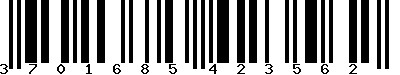EAN-13 : 3701685423562 EAN-13 : 3701685423562