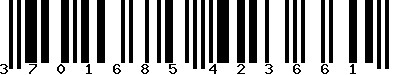 EAN-13 : 3701685423661 EAN-13 : 3701685423661