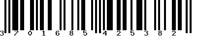 EAN-13 : 3701685425382 EAN-13 : 3701685425382