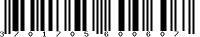 EAN-13 : 3701705600607 EAN-13 : 3701705600607